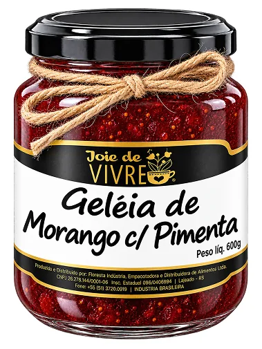 Morango com Pimenta da linha Food Floresta